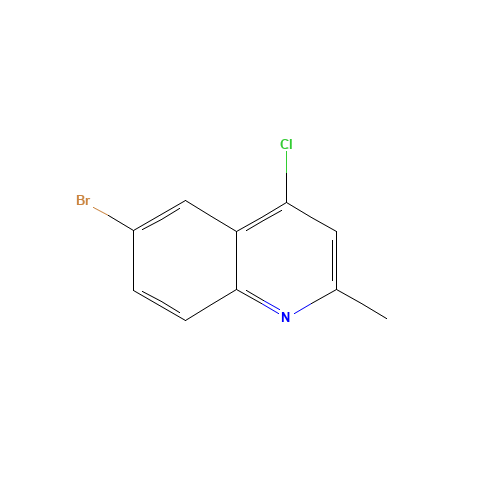 53364-85-5 6-BROMO-4-CHLORO-2-METHYLQUINOLINE chemical structure
