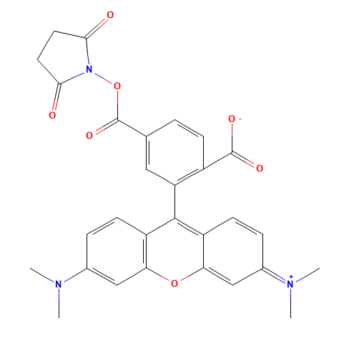 150810-69-8 6-Carboxytetramethylrhodamine succinimidyl ester chemical structure