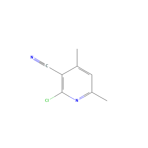 14237-71-9 2-Chloro-3-cyano-4,6-dimethylpyridine chemical structure