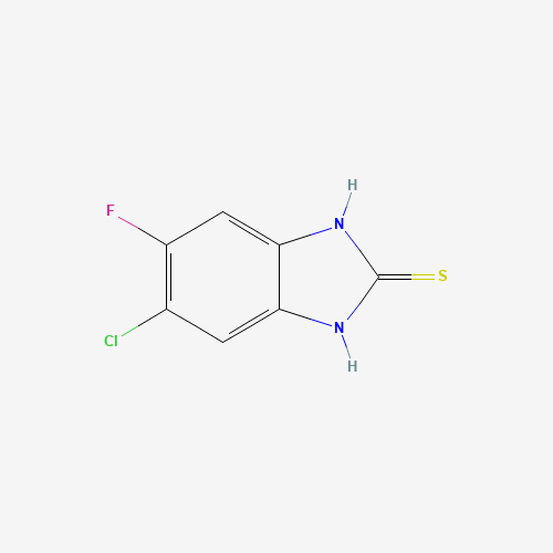 142313-30-2 6-CHLORO-5-FLUOROBENZIMIDAZOLE-2-THIOL chemical structure
