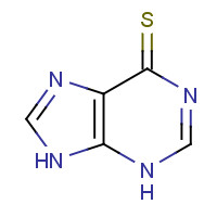 50-44-2 6-Mercaptopurine chemical structure