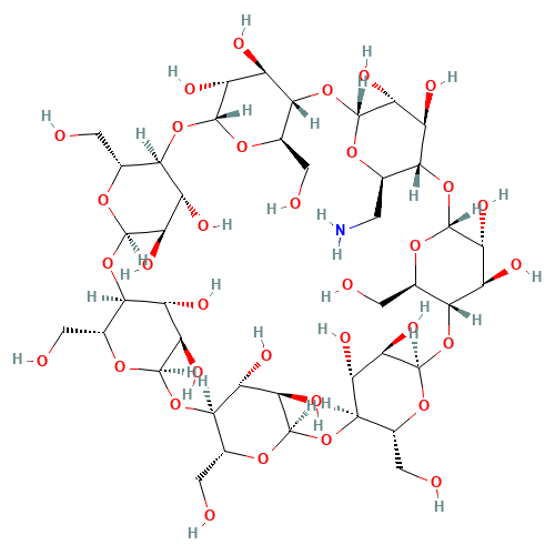 29390-67-8 6-Monodeoxy-6-monoamino-beta-cyclodextrine chemical structure