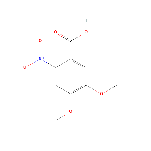 4998-07-6 4,5-Dimethoxy-2-nitrobenzoic acid chemical structure