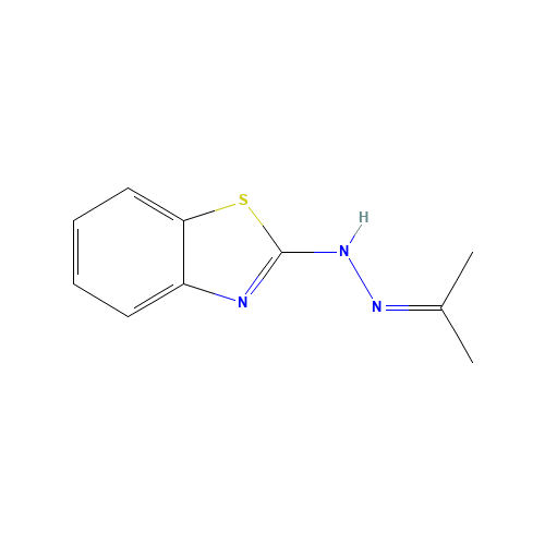 6277-26-5 ACETONE-BENZOTHIAZOLYL-2-HYDRAZONE chemical structure