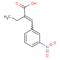 124525-55-9 ALPHA-ETHYL-3-NITROCINNAMIC ACID chemical structure