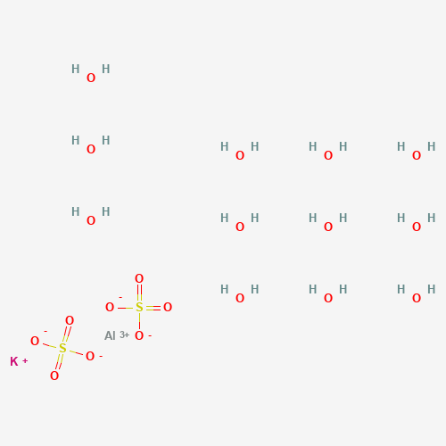 7784-24-9 ALUMINIUM POTASSIUM SULFATE chemical structure