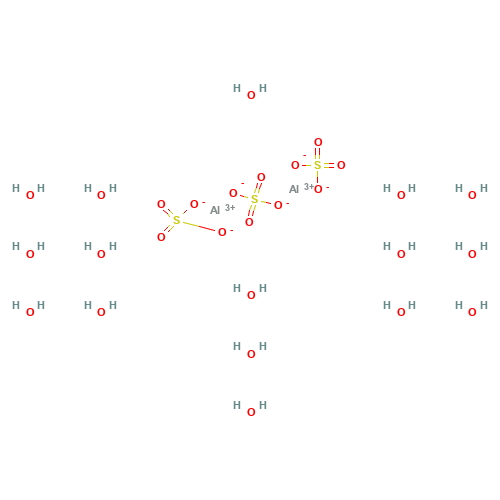 16828-11-8 Aluminium sulfate hydrate chemical structure