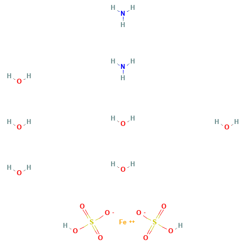 7783-85-9 Ferrous ammonium sulfate hexahydrate chemical structure