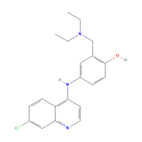 86-42-0 Amodiaquine chemical structure