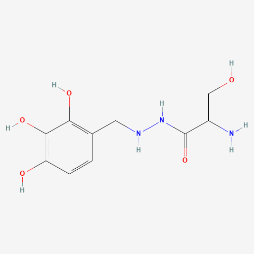322-35-0 2-Amino-3-hydroxy-2'-(2,3,4-trihydroxybenzyl)propionohydrazide chemical structure