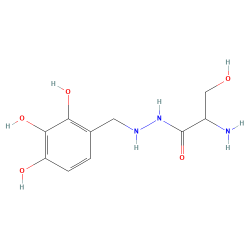 322-35-0 2-Amino-3-hydroxy-2'-(2,3,4-trihydroxybenzyl)propionohydrazide chemical structure