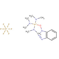 56602-33-6 Benzotriazol-1-yloxytris(dimethylamino)-phosphonium hexafluorophosphate chemical structure