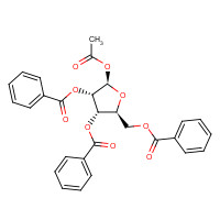 6974-32-9 beta-D-Ribofuranose 1-acetate 2,3,5-tribenzoate chemical structure