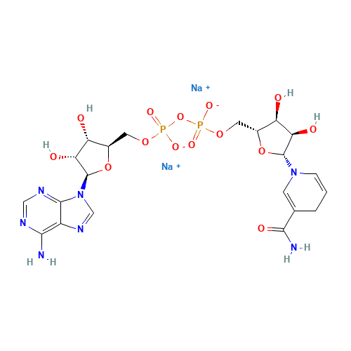606-68-8 beta-Nicotinamide adenine dinucleotide disodium salt chemical structure