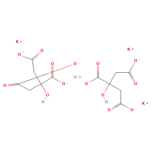 57644-54-9 BISMUTH POTASSIUM CITRATE chemical structure