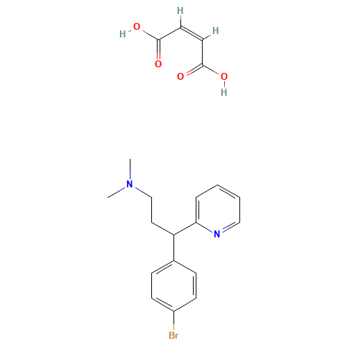980-71-2 Brompheniramine hydrogen maleate chemical structure