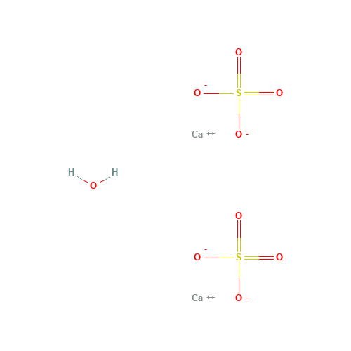 10034-76-1 Calcium sulfate hemihydrate chemical structure