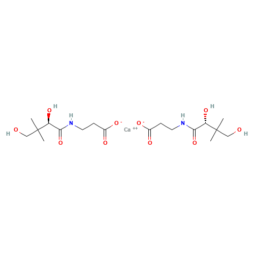 137-08-6 D-(+)-Pantothenic acid calcium salt chemical structure
