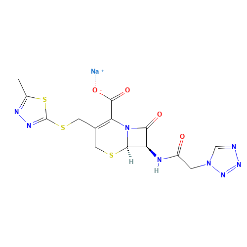27164-46-1 Cefazolin sodium salt chemical structure