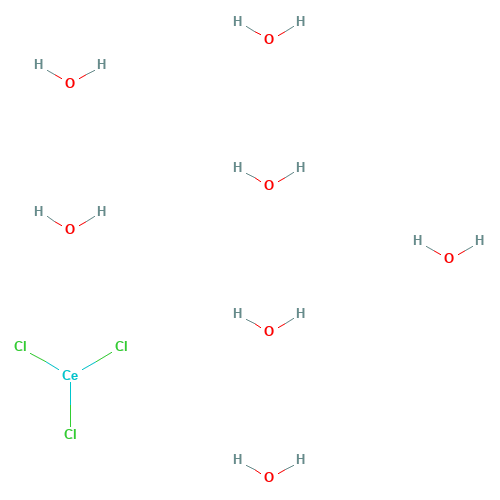 18618-55-8 CERIUM(III) CHLORIDE HEPTAHYDRATE chemical structure