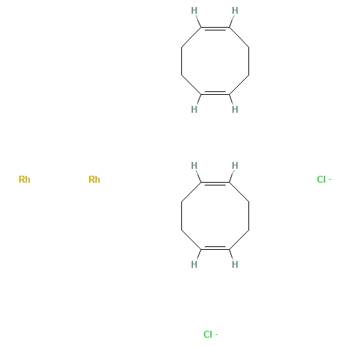 12092-47-6 Chloro(1,5-cyclooctadiene)rhodium(I) dimer chemical structure