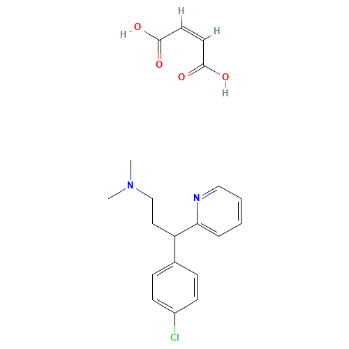 113-92-8 Chlorpheniramine maleate chemical structure