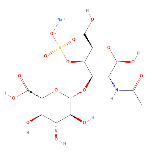 9082-07-9 Chondroitin sulfate sodium salt chemical structure