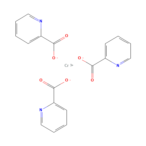 14639-25-9 Picolinic acid chromium(III) salt chemical structure