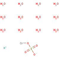 7788-99-0 Chromium potassium sulfate dodecahydrate chemical structure