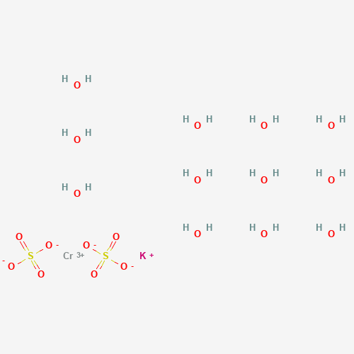 7788-99-0 Chromium potassium sulfate dodecahydrate chemical structure