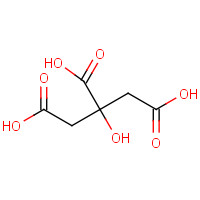 77-92-9 Citric acid chemical structure