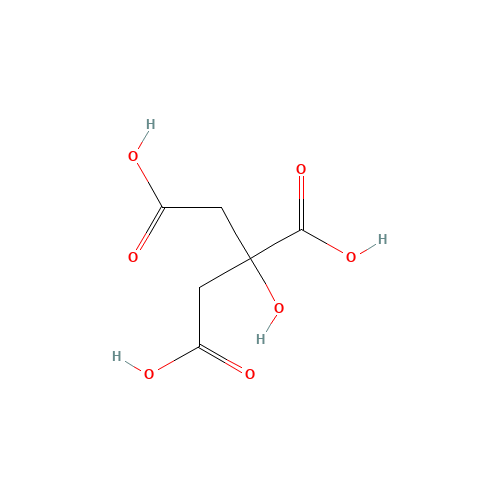 77-92-9 Citric acid chemical structure