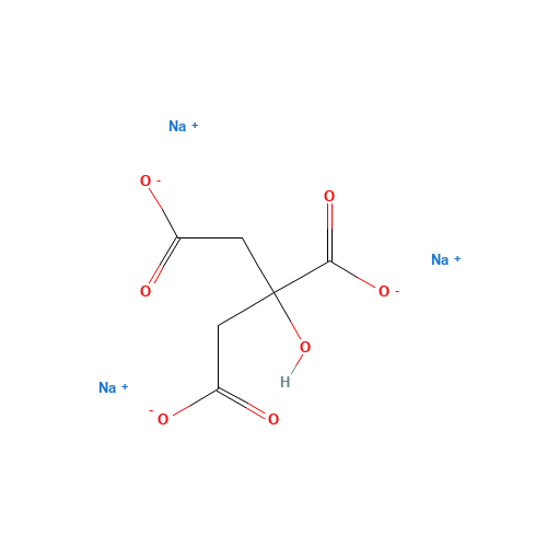 68-04-2 Sodium citrate chemical structure