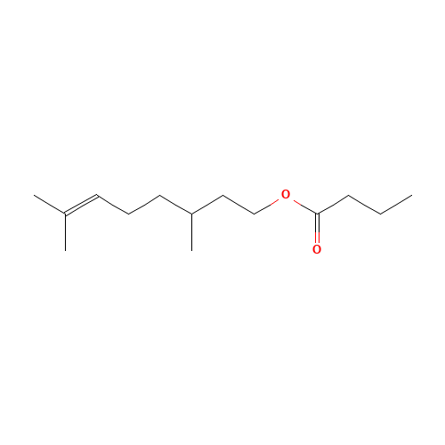 141-16-2 CITRONELLYL BUTYRATE chemical structure