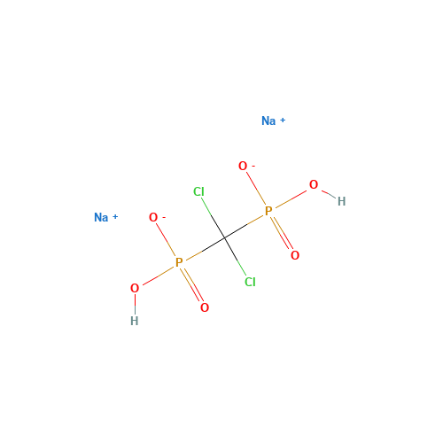 22560-50-5 Dichloromethylenediphosphonic acid disodium salt chemical structure