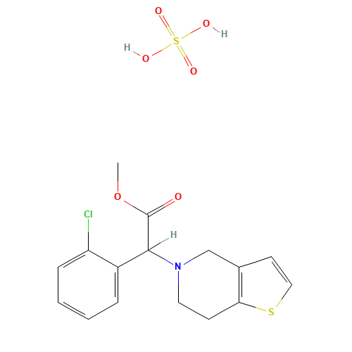 135046-48-9 Clopidogrel hydrogen sulfate chemical structure