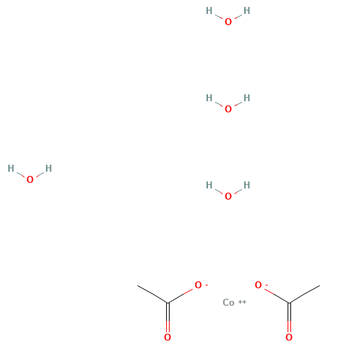 6147-53-1 Cobalt(II) acetate tetrahydrate chemical structure