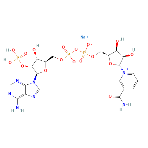 1184-16-3 BETA-NICOTINAMIDE ADENINE DINUCLEOTIDE PHOSPHATE SODIUM SALT chemical structure