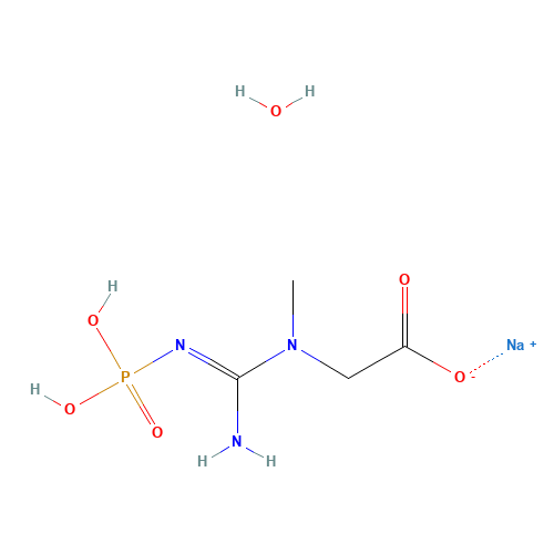 71519-72-7 CREATINE PHOSPHATE DISODIUM SALT TETRAHYDRATE chemical structure