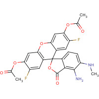 254109-22-3 4-Amino-5-methylamino-2',7'-difluorofluoresceindiacetate chemical structure