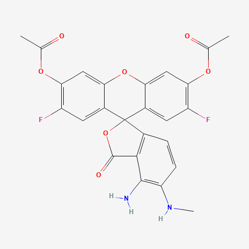 254109-22-3 4-Amino-5-methylamino-2',7'-difluorofluoresceindiacetate chemical structure