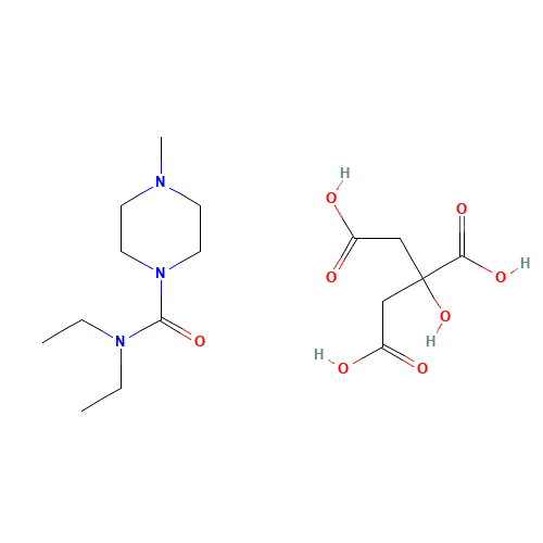 1642-54-2 DIETHYLCARBAMAZINE CITRATE chemical structure