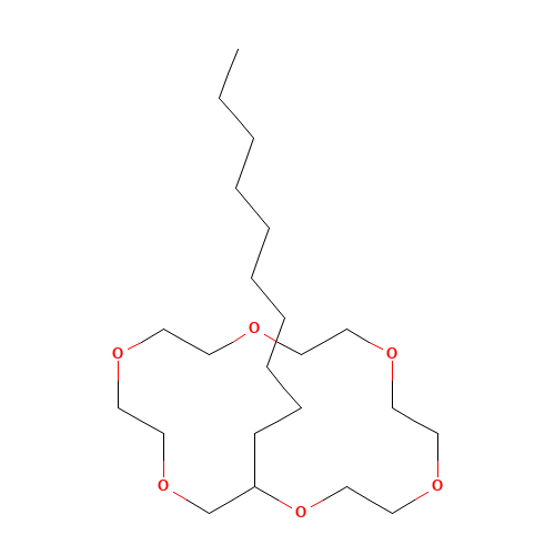 60742-60-1 2-DECYL-1,4,7,10,13,16-HEXAOXACYCLO-OCTADECANE chemical structure