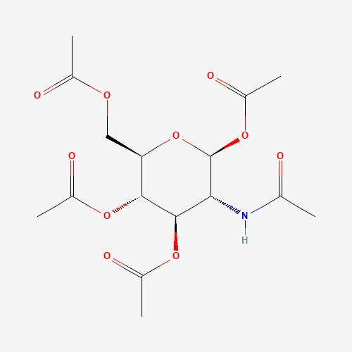 7772-79-4 BETA-D-GLUCOSAMINE PENTAACETATE chemical structure