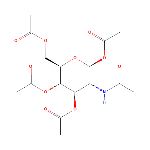 7772-79-4 BETA-D-GLUCOSAMINE PENTAACETATE chemical structure