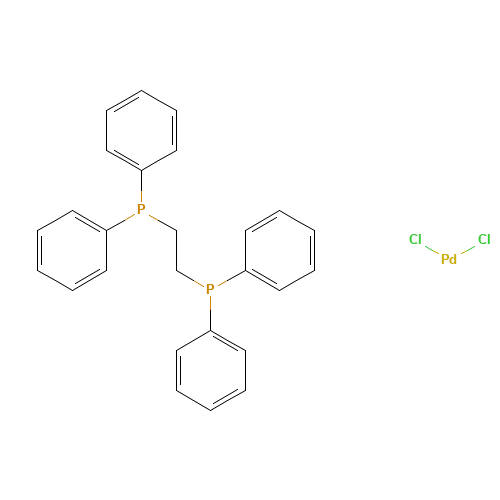 19978-61-1 [1,2-Bis(diphenylphosphino)ethane]dichloropalladium(II) chemical structure