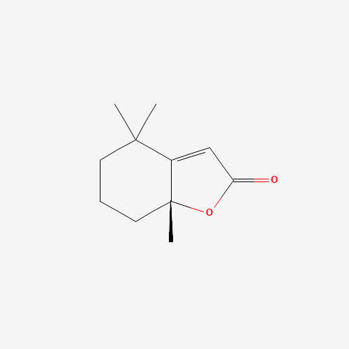 17092-92-1 (2,6,6-Trimethyl-2-hydroxycyclohexylidene)acetic acid lactone chemical structure