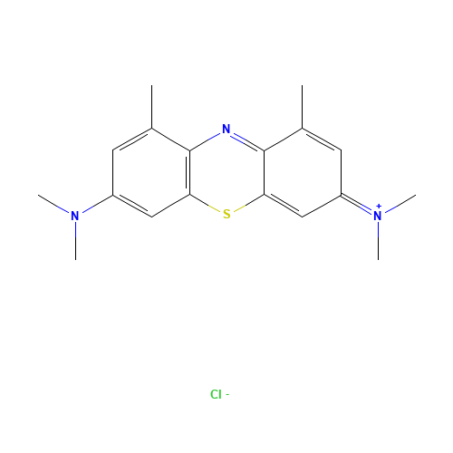 23481-50-7 DIMETHYLMETHYLENE BLUE HYDROCHLORIDE chemical structure