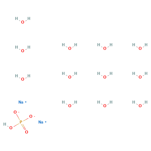 10039-32-4 Disodium phosphate dodecahydrate chemical structure
