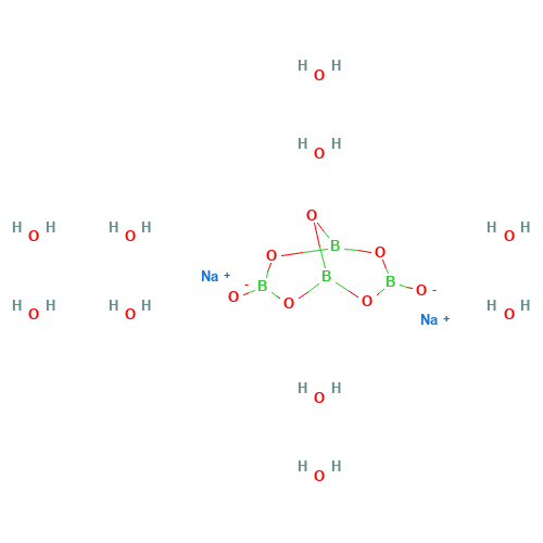 1303-96-4 Sodium tetraborate decahydrate chemical structure